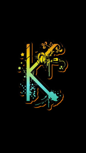 Funky And Decorative Letter K Initial Wallpaper
