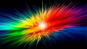 Funky Color Burst Wallpaper