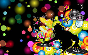 Funky Electro Music Dj Wallpaper