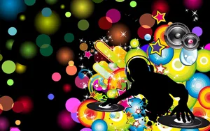 Funky Electro Music Dj Wallpaper