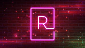 Funky Pink R Alphabet Wallpaper