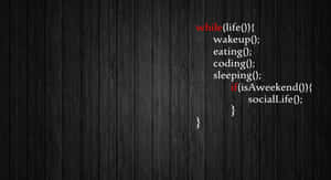 Funny Coding Life Wallpaper