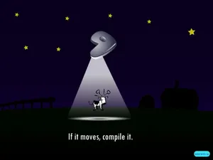 Funny Laptop Gentoo Linux Wallpaper