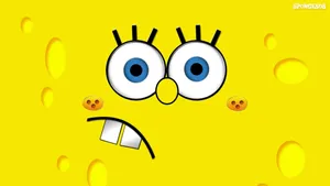 Funny Spongebob Frowning Wallpaper