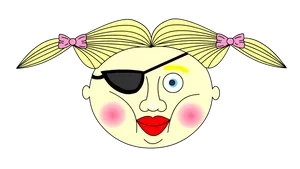 Funny Ugly Pirate Girl Wallpaper