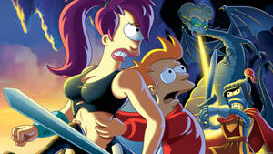 Futurama And Dragon Wallpaper