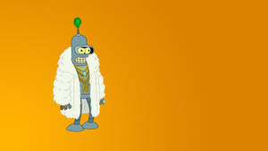 Futurama Bender With White Coat Wallpaper