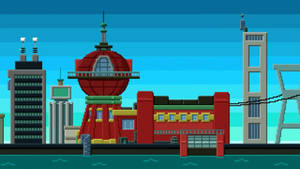 Futurama Pixelated Art Wallpaper