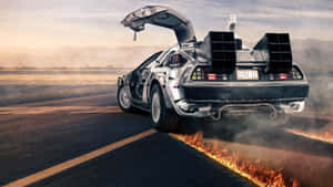 Future Delorean Truck Desktop Wallpaper