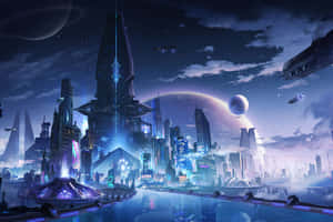 Futuristic_ Cityscape_ Utopia.jpg Wallpaper