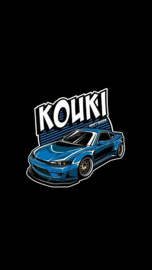 Futuristic Elements Come Together To Form An Impressive, Eye-catching Jdm Art Design Wallpaper