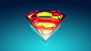 Futuristic Glass Superman Symbol Iphone Wallpaper