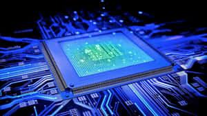Futuristic Processor Circuit Board Wallpaper