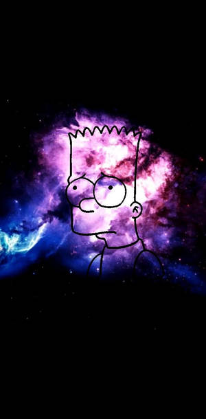 Galaxy Bart Sad Wallpaper