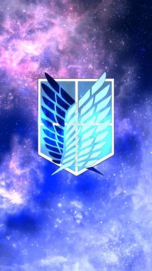 Galaxy Theme Attack On Titan Logo Wallpaper