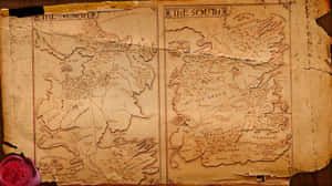 Game Of Thrones Map North And South Wallpaper