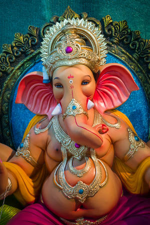 Ganesh Chaturthi Big Tummy Wallpaper