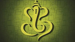 Ganesh Desktop Devanagari Script Graphic Artwork Wallpaper