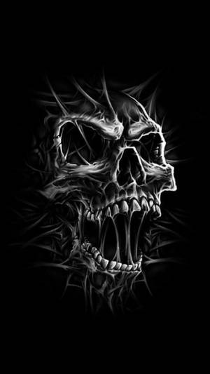 Gangster Skull Web Wallpaper