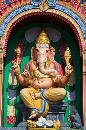 Ganpati Bappa Shrine Wallpaper