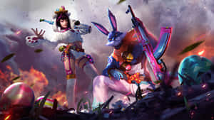 Garena Free Fire Bunny Warrior Wallpaper