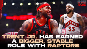 Gary Trent Jr Toronto Raptors Basketball Player Wallpaper