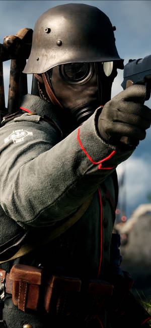 Gas Soldier Battlefield 1 4k Phone Wallpaper