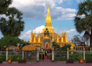 Gate Of Pha That In Vientiane Wallpaper