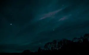 Gaze In Reverence At This Mesmerizing Starry Night Wallpaper