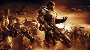 Gears Of War 4 Preparing For Battle Wallpaper