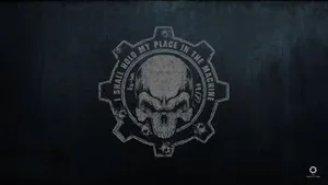 Gears Of War Black Logo Wallpaper