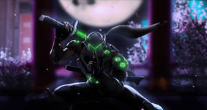 Genji – The Legendary Cyber-ninja Of Overwatch Wallpaper