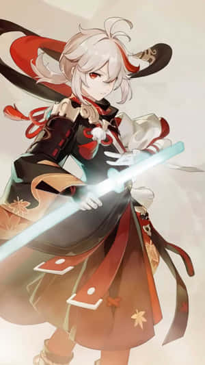Genshin Impact Kazuha Light Katana Wallpaper
