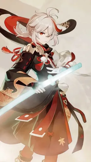 Genshin Impact Kazuha Light Katana Wallpaper