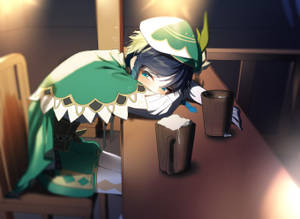 Genshin Venti Drunk Wallpaper