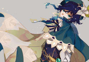 Genshin Venti Flowy Cape Wallpaper