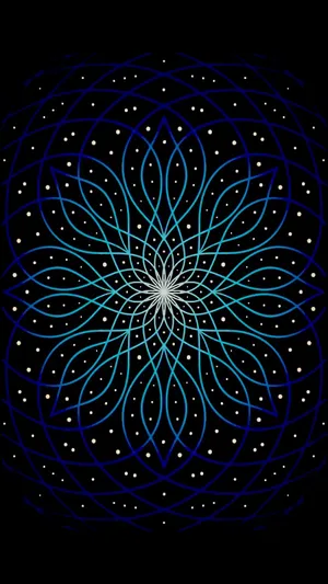 Geometric Flower Ios Default Wallpaper