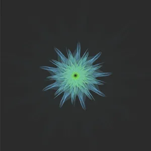 Geometric Glowing Flower Wallpaper