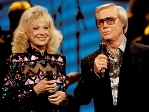 George Jones Tammy Wynette Singing Performance Photo Wallpaper