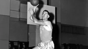 George Mikan Basketball Shot Wallpaper