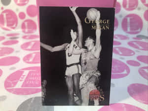 George Mikan Basketball Topps Vintage Nba Card Wallpaper