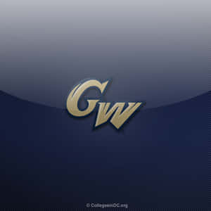 George Washington University Logo In Blue Wallpaper