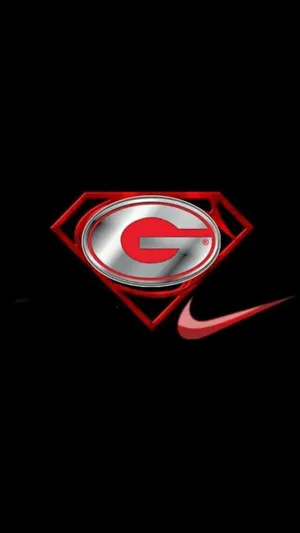 Georgia Bulldogs Phone Superman Emblem Wallpaper
