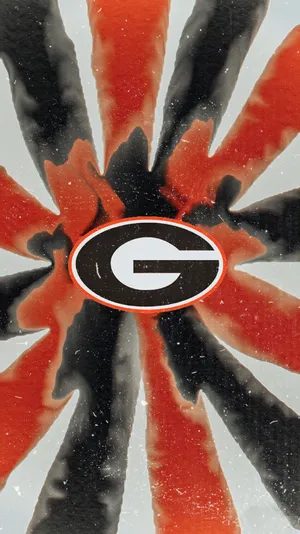 Georgia Bulldogs Phone Tie Dye Sun Rays Wallpaper