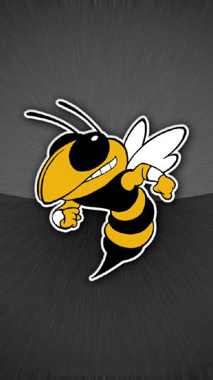 Georgia Tech Bee On Dark Backdrop Wallpaper