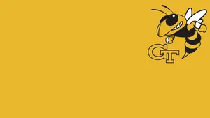 Georgia Tech Bee Screen Graphic Wallpaper