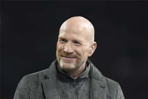 German Football Official Matthias Sammer Gray Wool Coat Wallpaper
