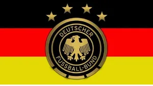 Germany National Football Team Lined Up In Action Wallpaper