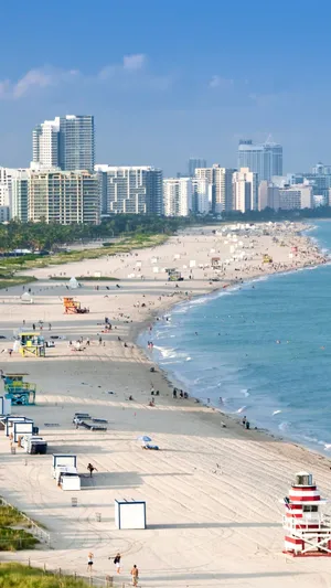 Get A Taste Of Sunny Miami With This Miami Iphone Wallpaper Wallpaper