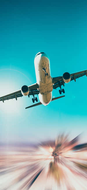 Get Connected Around The World With Plane Phone Wallpaper